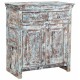 Blue wash commode